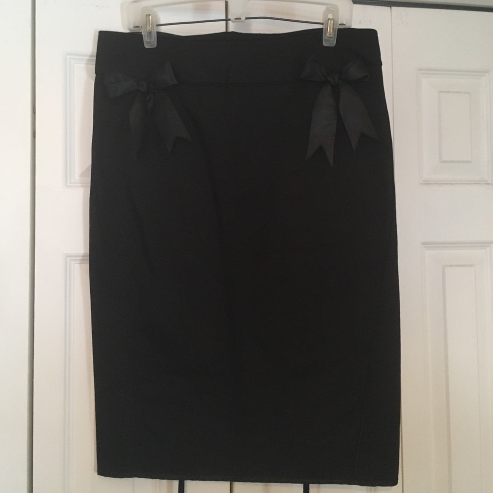 Hell Bunny Pencil Skirt - Black & Sailor Jerry